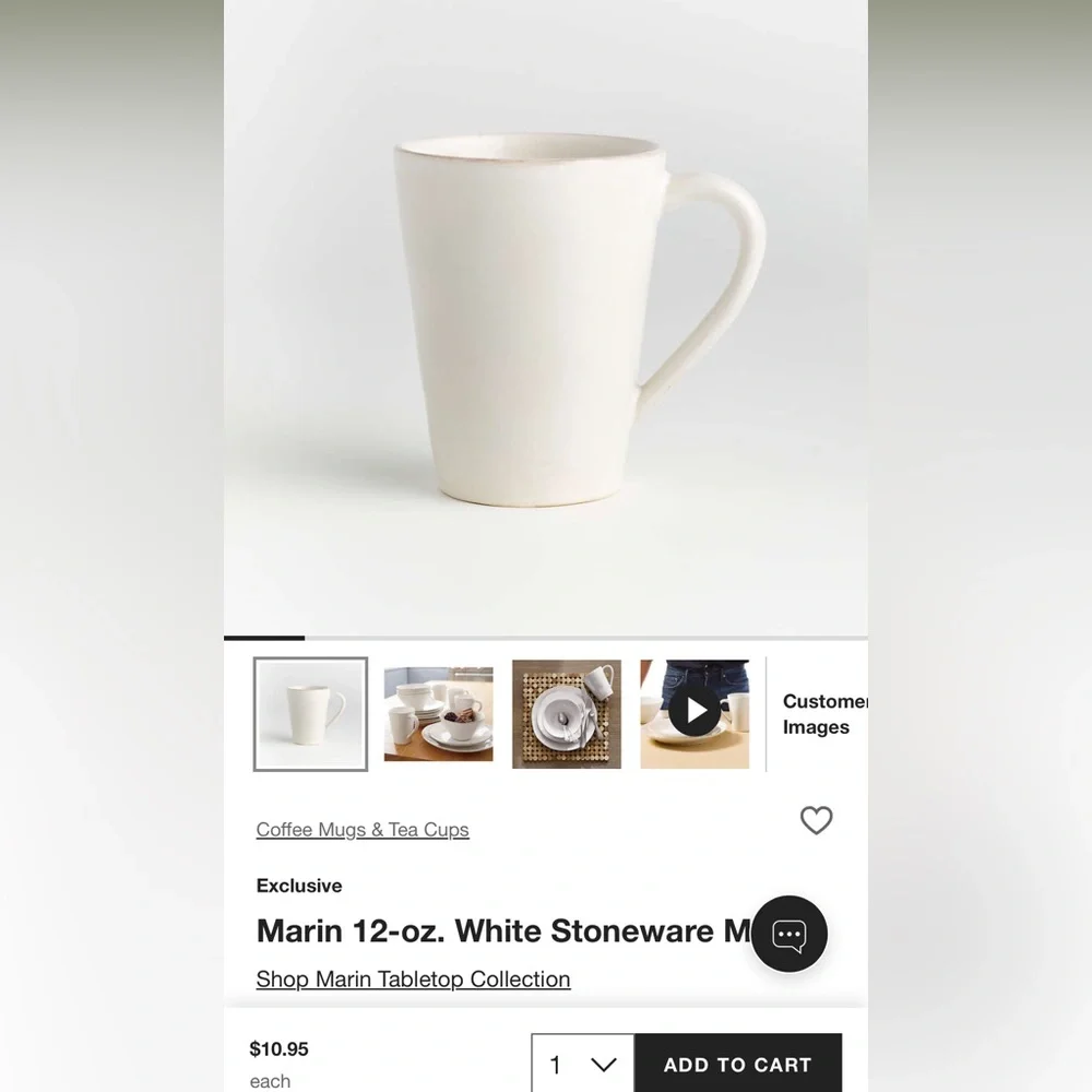 Classic White Ceramic Mug Set